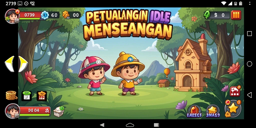 Tampilan gameplay menakjubkan dari 2739 saat mengumpulkan sumber daya.