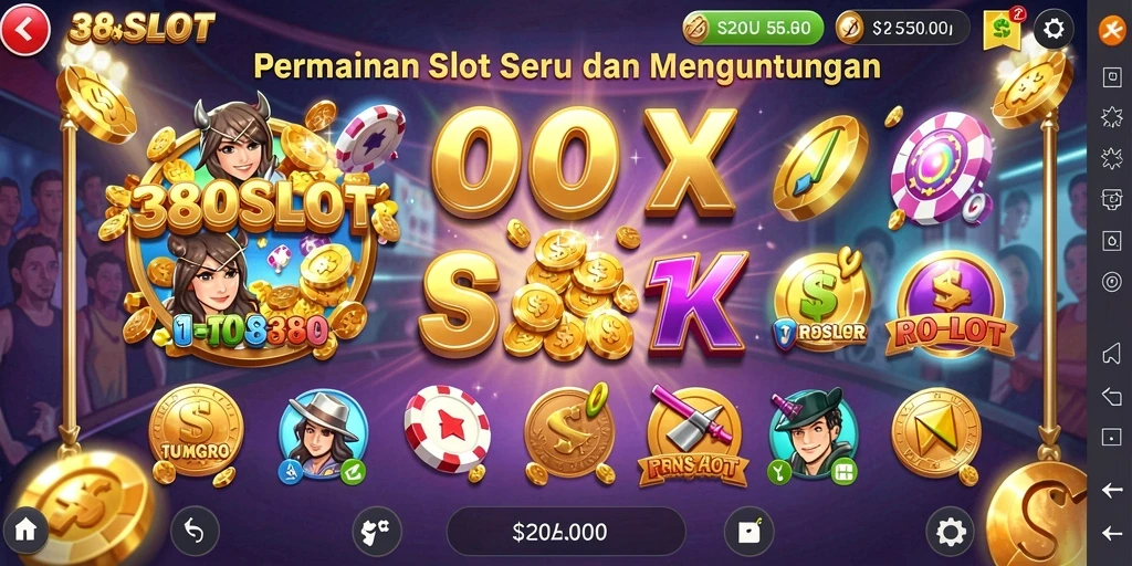 Tampilan gameplay menarik dari 380SLOT dengan fitur-fitur slot.