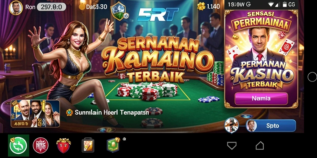 Screenshot game 5RT menampilkan aksi seru permainan Kasino.