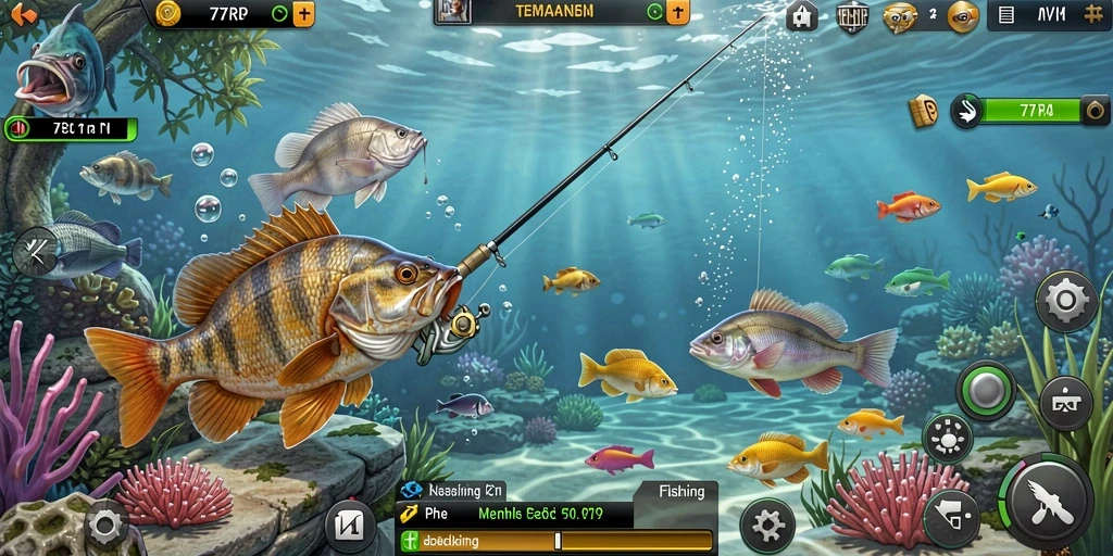 Tampilan gameplay seru dari 77RP yang penuh warna.