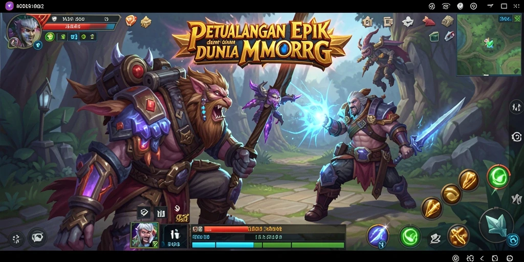 Tampilan gameplay seru dari ADG62 yang penuh petualangan MMORPG.