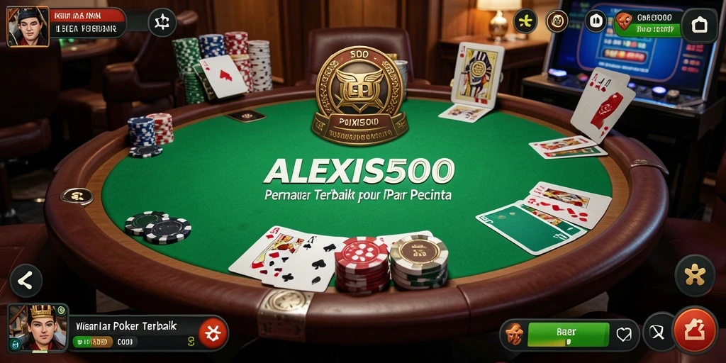 Gameplay seru ALEXIS500 dengan suasana Poker yang kompetitif.
