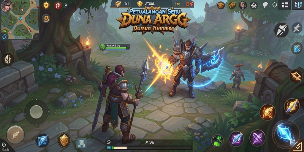 Gameplay seru dalam dunia fantasi yang penuh petualangan.