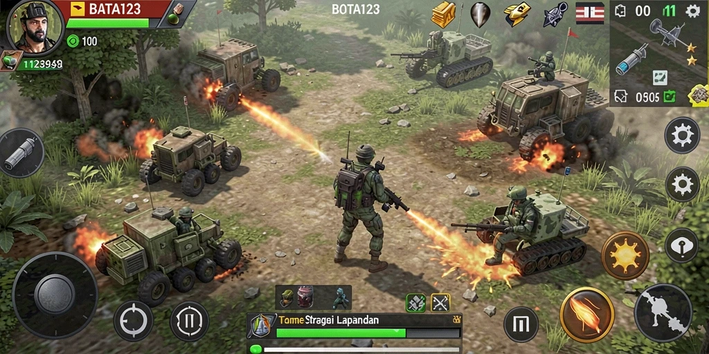 Gameplay SLG yang menarik dan penuh strategi dalam BATA123.