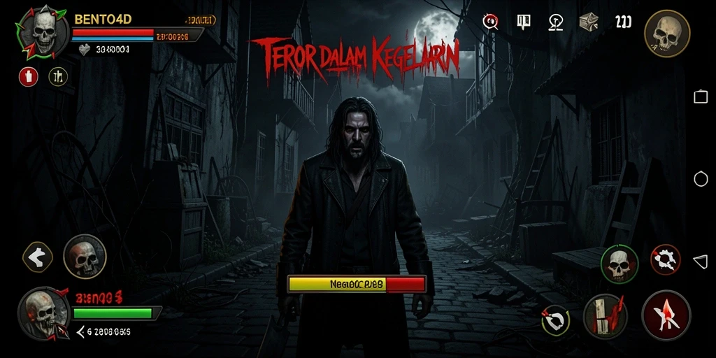Cuplikan gameplay teror BENTO4D yang mencekam dan penuh ketegangan.