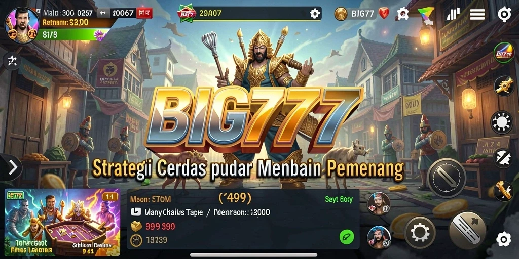 Screenshot utama BIG777 menampilkan momen intens pertempuran strategis.
