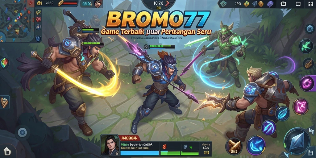 Tampilan gameplay BROMO77 yang seru dan mendebarkan.