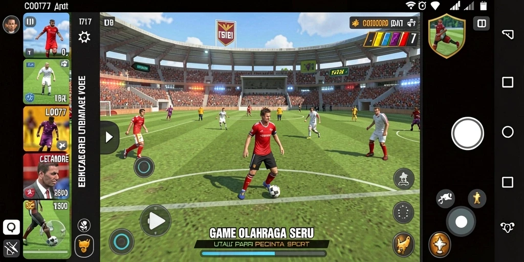 Tampilan epik saat permainan C0077 berlangsung