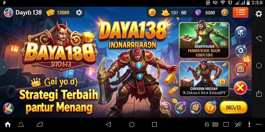 Screenshot utama dari DAYA138 menampilkan aksi strategi yang mendebarkan.