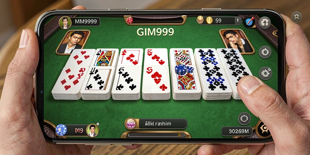 Tampilan gameplay GIM999 yang menarik dalam permainan Domino.