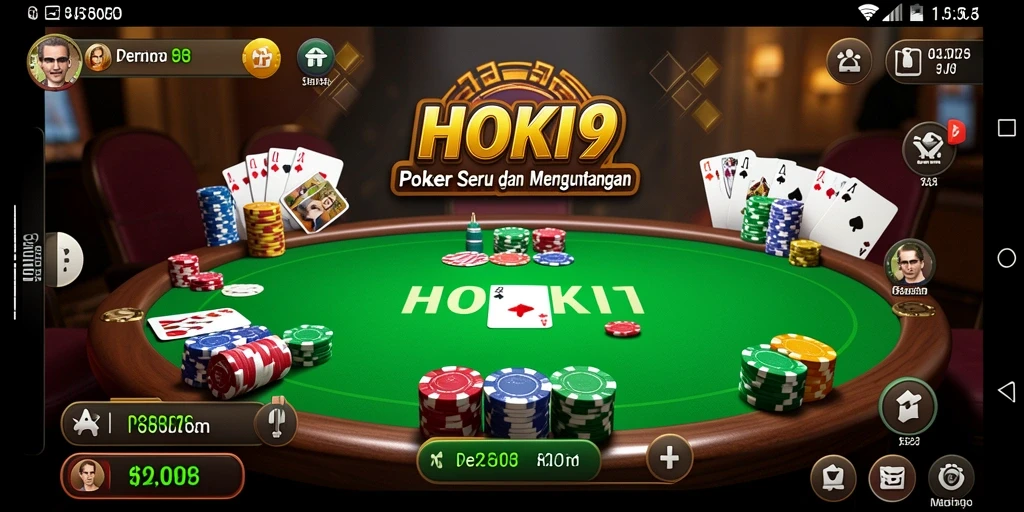 Tampilan gameplay seru Poker di HOKI9 yang memikat.