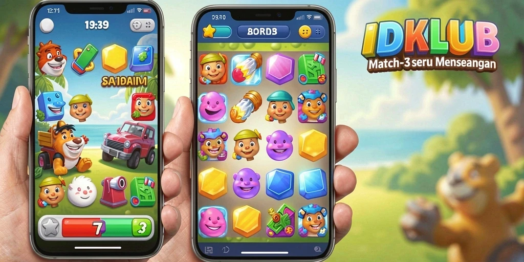 Tampilan menarik dari gameplay IDKLUB dengan kombinasi buah-buahan berwarna.