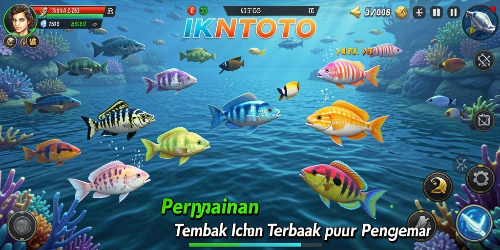 Screenshot gameplay Tembak Ikan yang seru dan mendebarkan.