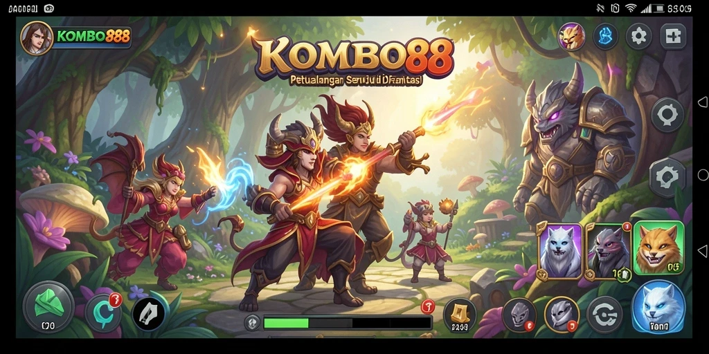 Gameplay KOMBO88 yang menegangkan dan penuh petualangan.
