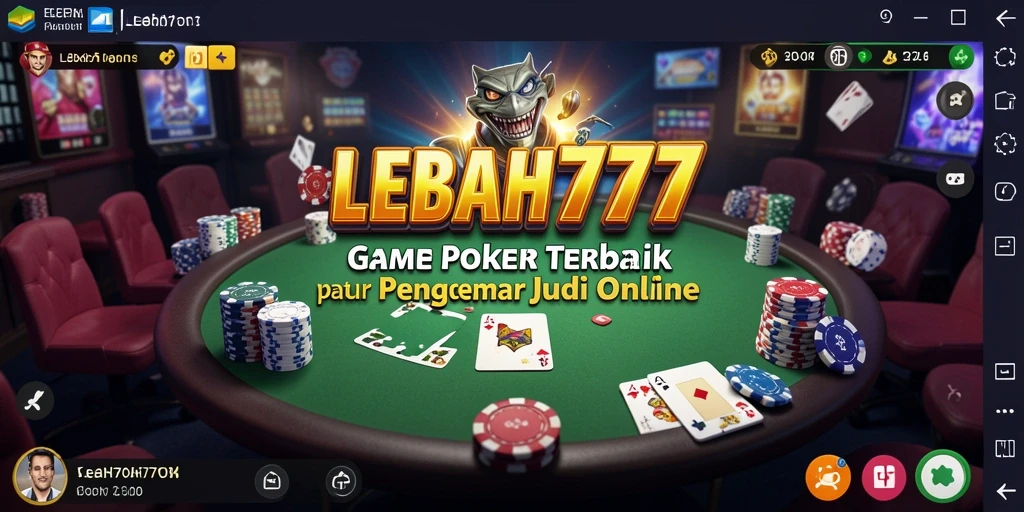 Tampilan menarik dan gameplay seru dalam LEBAH777 Poker.
