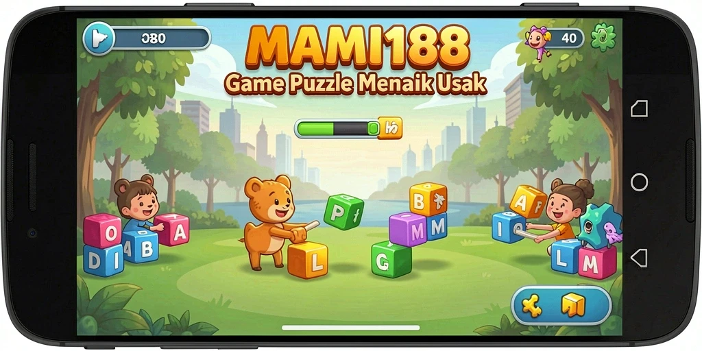 Screenshot gameplay MAMI188 yang menunjukkan tingkat kesulitan puzzle.
