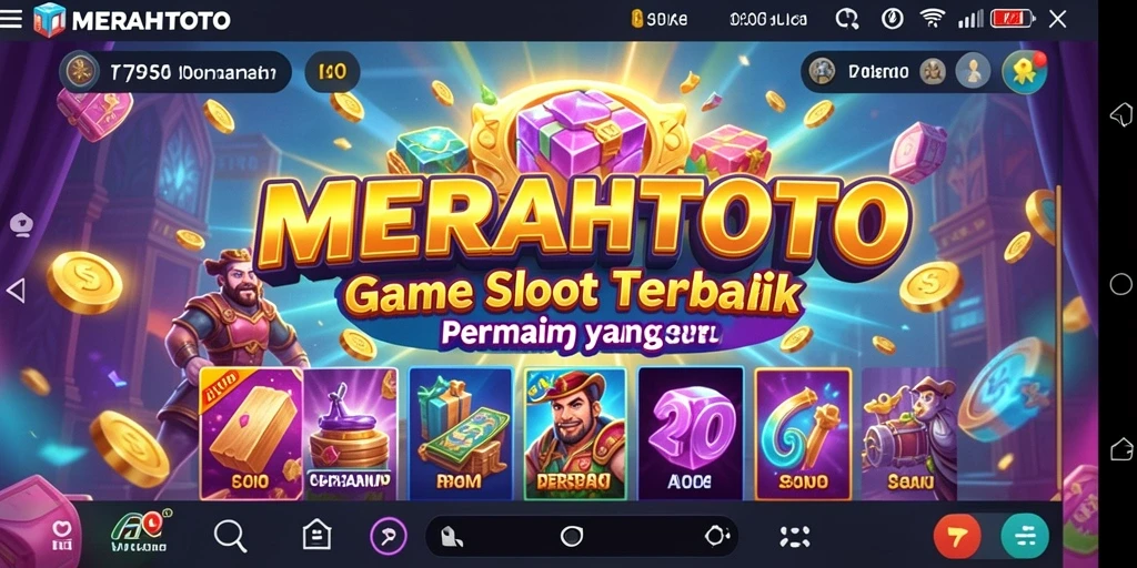 Tampilan gameplay seru dari aplikasi Slot MERAHTOTO.