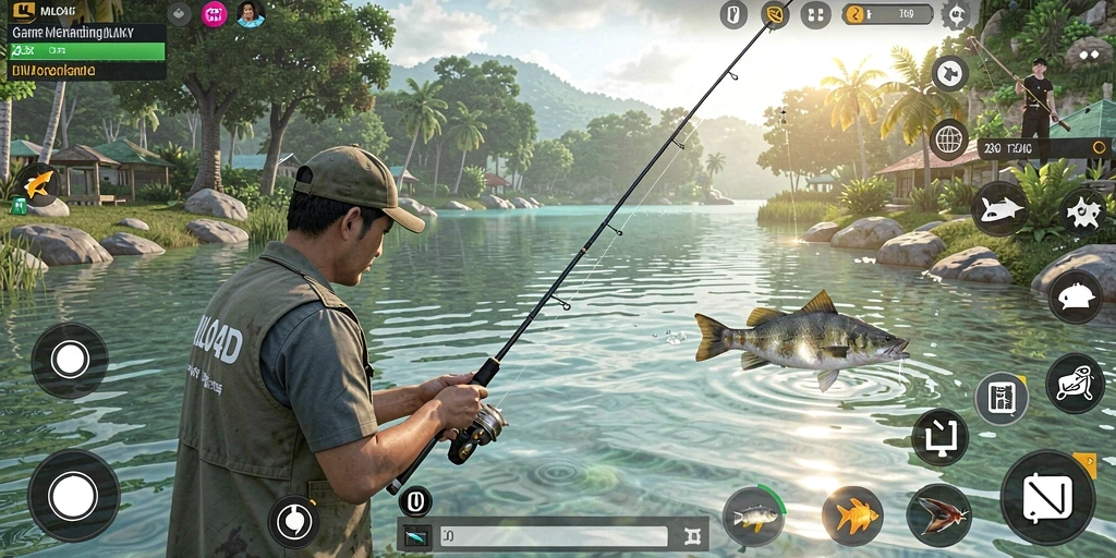 Tampilan gameplay MILO4D dengan pengalaman memancing yang seru.
