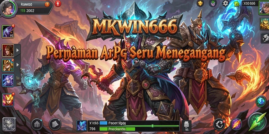 Tampilan gameplay ARPG yang mendebarkan dari MKWIN666.