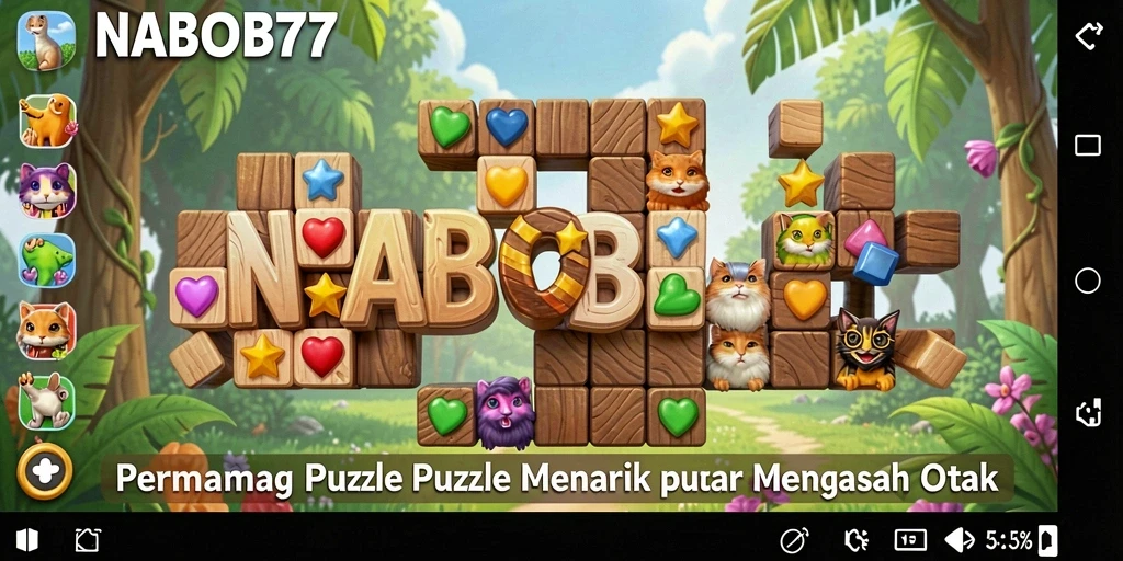 Screenshot gameplay <strong>NABOB77</strong> menunjukkan berbagai level teka-teki yang menantang.
