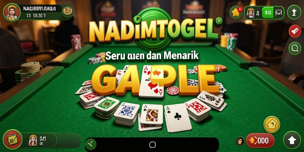 Tampilan gameplay Gaple yang seru dan interaktif.