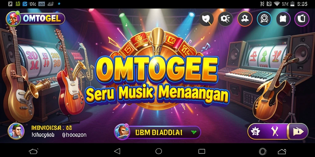 Tampilan menarik dari gameplay OMTOGEL yang menampilkan interaksi musik.