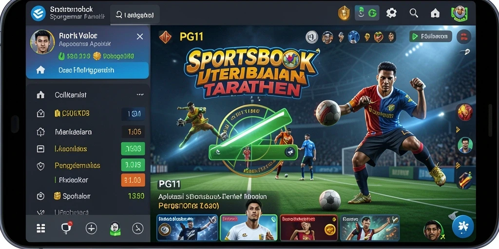 Tampilan antarmuka PG11 yang menarik dan informatif untuk taruhan olahraga.