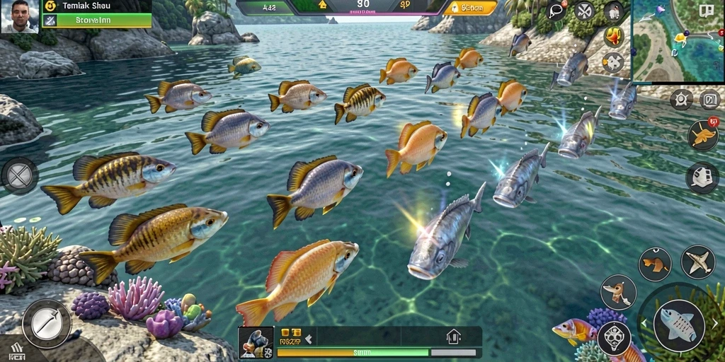 Tangkapan layar dari gameplay seru Tembak Ikan RP62RP.