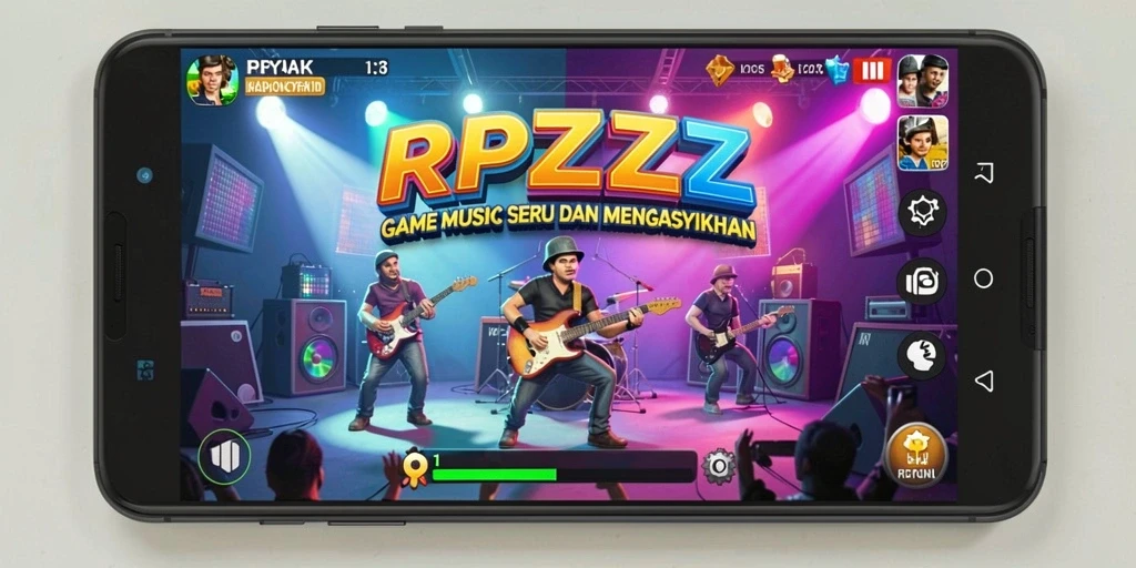 Tampilan gameplay seru dan interaktif di RPZZZ.