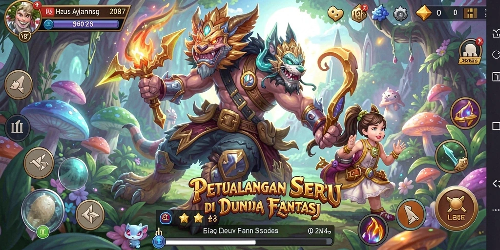 Tampilan gameplay V87 yang menarik dan menantang.